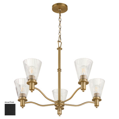 Mid. Chandeliers Glass Up by Quorum ( 19 | 6803-5-59 Lawton ) 