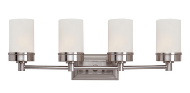 Bathroom Fixtures Four Lights by Trans Globe Imports ( 110 | 70334 BN Fusion ) 