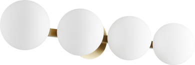 Bathroom Fixtures Four Lights by Quorum ( 19 | 539-4-80 539 Globe Vanities ) 