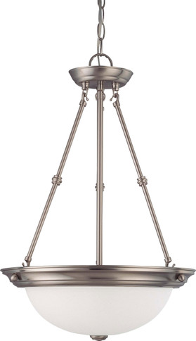 Pendants Bowl Style by Nuvo Lighting ( 72 | 60-3247 Pendants Brushed Nickel ) 
