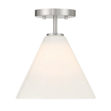 Semi-Flush Mts. Glass Down by Savoy House ( 51 | 7-4011-1-SN Blair ) 