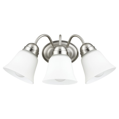 Bathroom Fixtures Three Lights by Quorum ( 19 | 5404-3-65 5404 Lighting Series ) 
