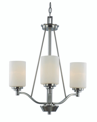 Mini Chandeliers Glass Shade by Trans Globe Imports ( 110 | 70525-3 BN Mod Pod ) 