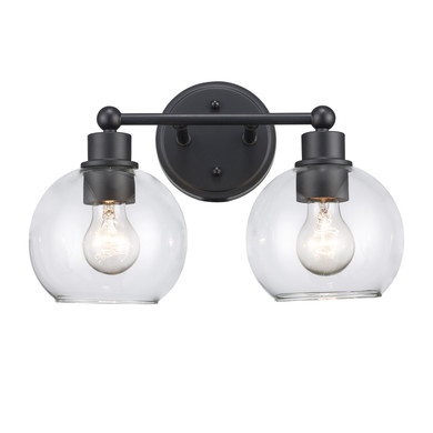 Bathroom Fixtures Two Lights by Trans Globe Imports ( 110 | 22222 BK ) 