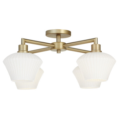 Semi-Flush Mts. Glass Down by Quorum ( 19 | 3221-26-80 Cassini ) 
