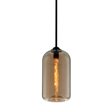 Mini Pendants Glass Down by Troy Lighting ( 67 | F5571-SBK District ) 