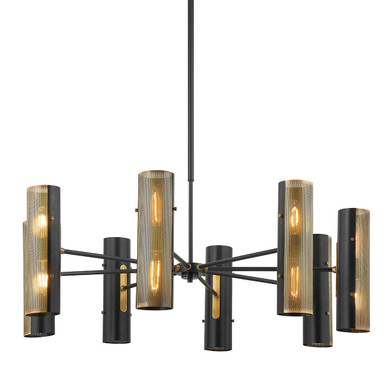 Large Chandeliers Metal Shade by Troy Lighting ( 67 | F5642-PBR/SBK Mikka ) 