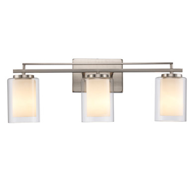 Bathroom Fixtures Three Lights by Trans Globe Imports ( 110 | 22483 BN Lisbon ) 