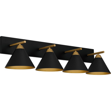 Bathroom Fixtures Four Lights by Quoizel ( 10 | MTO8637MBK Mastro ) 