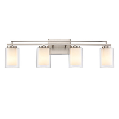 Bathroom Fixtures Four Lights by Trans Globe Imports ( 110 | 22484 BN Lisbon ) 