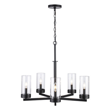 Mid. Chandeliers Glass Up by Trans Globe Imports ( 110 | 71735 BK Meadowlark ) 