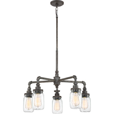 Mid. Chandeliers Glass Down by Quoizel ( 10 | SQR5005RK Squire ) 