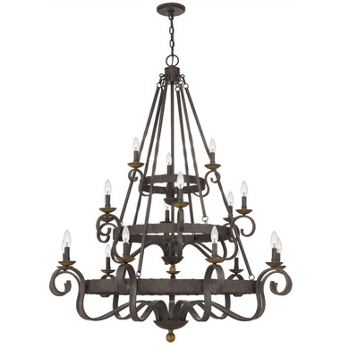 Large Chandeliers Candle by Quoizel ( 10 | NBE5018RK Noble ) 