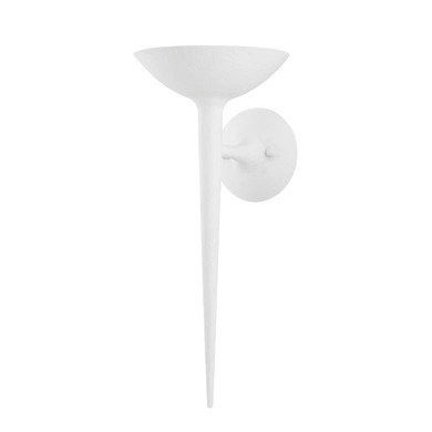 Sconces Single Glass by Troy Lighting ( 67 | B2601-GSW Cecilia ) 