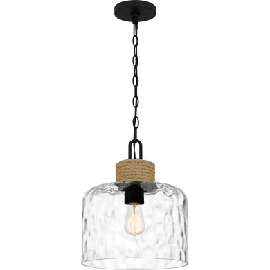 Pendants Glass Down by Quoizel ( 10 | BTC1512MBK Baltic ) 