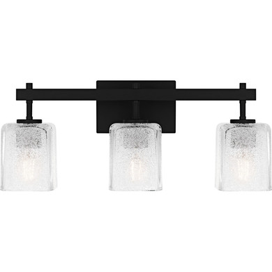 Bathroom Fixtures Three Lights by Quoizel ( 10 | BTH8622MBK Brenthouse ) 