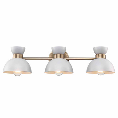 Bathroom Fixtures Three Lights by Trans Globe Imports ( 110 | 71853 WH-AG ) 