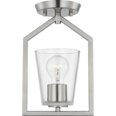 Semi-Flush Mts. Cage by Progress Lighting ( 54 | P350258-009 Vertex ) 