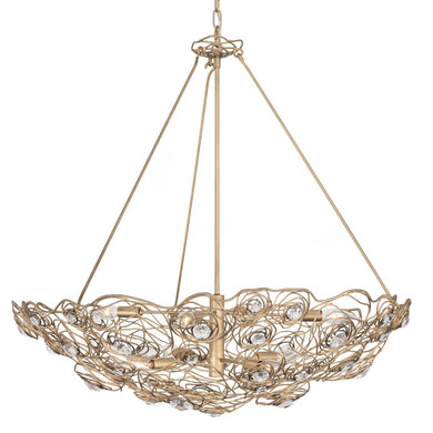 Mid. Chandeliers Metal Shade by Varaluz ( 137 | 500P08HGOB Ethereal Rose ) 