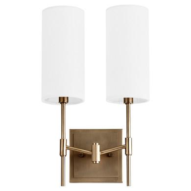 Sconces Double Glass by Quorum ( 19 | 563-2-81 Hamilton ) 