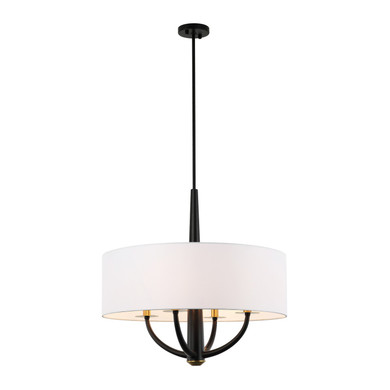 Mid. Chandeliers Drum Shade by Varaluz ( 137 | 503P04BLSB Patchwork ) 