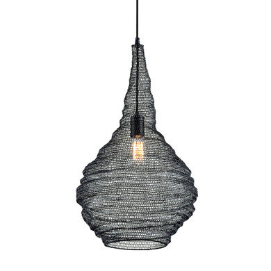 Pendants Fabric Shade by Troy Lighting ( 67 | F6771-SBK Wabi Sabi ) 