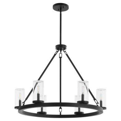 Mid. Chandeliers Glass Up by Quorum ( 19 | 70-6-59 Gentry ) 