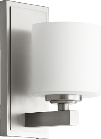 Sconces Single Glass by Quorum ( 19 | 5669-1-65 5669 Cylinder Lighting Series ) 