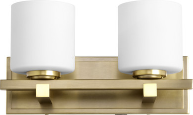 Bathroom Fixtures Two Lights by Quorum ( 19 | 5669-2-80 5669 Cylinder Lighting Series ) 