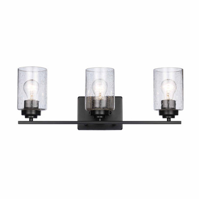 Bathroom Fixtures Three Lights by Trans Globe Imports ( 110 | 80523 BK Mod Pod ) 