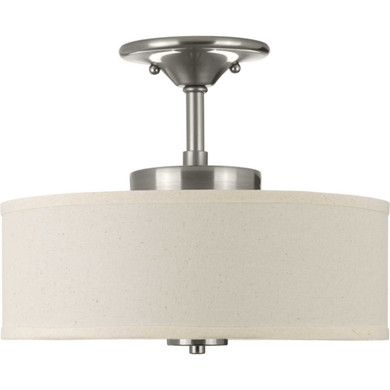 Semi-Flush Mts. Drum Shade by Progress Lighting ( 54 | P3683-0930K9 Inspire Led ) 