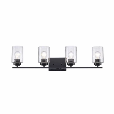 Bathroom Fixtures Four Lights by Trans Globe Imports ( 110 | 80524 BK Mod Pod ) 