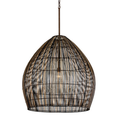Pendants Fabric Shade by Troy Lighting ( 67 | F7532-TBZ Holden ) 