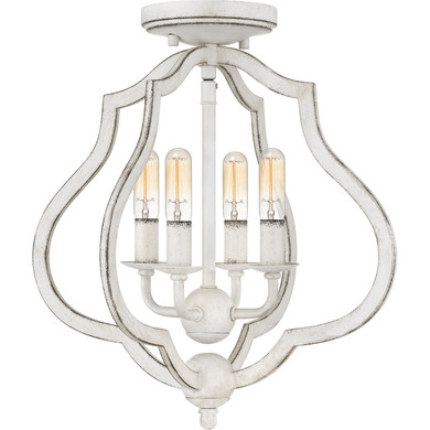 Semi-Flush Mts. Cage by Quoizel ( 10 | OKF1715AWH O'Keefe ) 