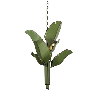 Mid. Chandeliers Metal Shade by Varaluz ( 137 | 901C06 Banana Leaf ) 