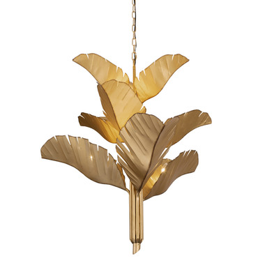 Large Chandeliers Metal Shade by Varaluz ( 137 | 901C09GO Banana Leaf ) 