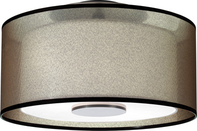 Semi-Flush Mts. Drum Shade by Robert Abbey ( 165 | Z2187 Saturnia ) 