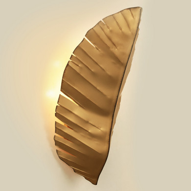 Sconces Triple Candle by Varaluz ( 137 | 901K03GO Banana Leaf ) 