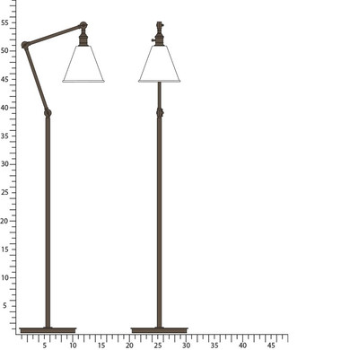 Lamps Floor by Robert Abbey ( 165 | Z2422G Alloy ) 