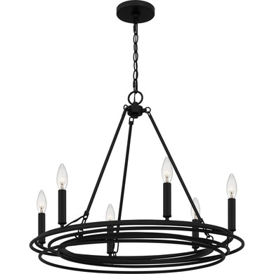 Mid. Chandeliers Candle by Quoizel ( 10 | CPE5025MBK Calliope ) 