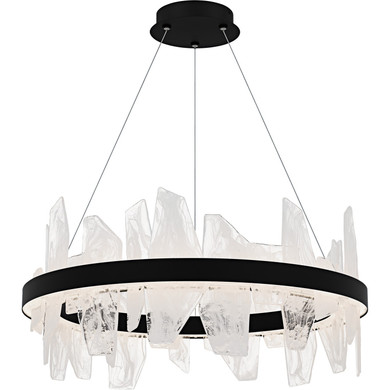 Mid. Chandeliers Ring/Halo by Quoizel ( 10 | PCAUR5030MBK Aurelia ) 