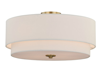 Semi-Flush Mts. Drum Shade by Vaxcel ( 63 | C0112 Burnaby ) 