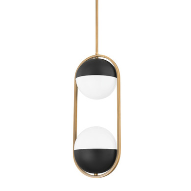 Mini Pendants Glass Down by Troy Lighting ( 67 | F9922-PBR/SBK Willard ) 
