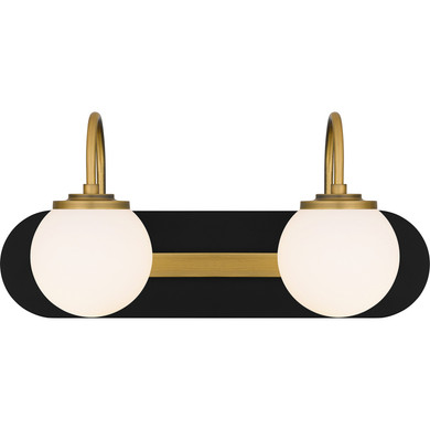 Bathroom Fixtures Two Lights by Quoizel ( 10 | DES8618MBK Desmond ) 