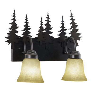 Bathroom Fixtures Two Lights by Vaxcel ( 63 | VL55502BBZ Yosemite ) 