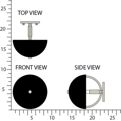 Sconces Metal by Robert Abbey ( 165 | P604BLK Mavisten Edition Copernica ) 