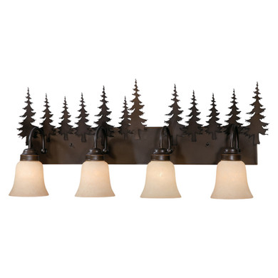 Bathroom Fixtures Four Lights by Vaxcel ( 63 | VL55504BBZ Yosemite ) 