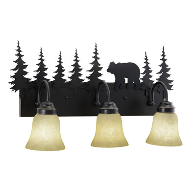 Bathroom Fixtures Three Lights by Vaxcel ( 63 | VL55703BBZ Bozeman ) 