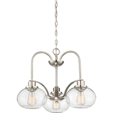 Mid. Chandeliers Glass Down by Quoizel ( 10 | TRG5103BN Trilogy ) 