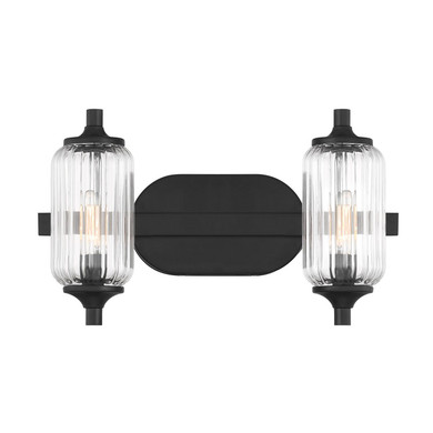 Bathroom Fixtures Two Lights by Savoy House ( 51 | 8-3024-2-BK Holton ) 